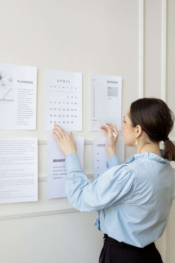 Services Professional planning and project coordination using calendars, schedules, and organized workflows
